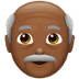 👴🏾 old man: medium-dark skin tone display on Apple